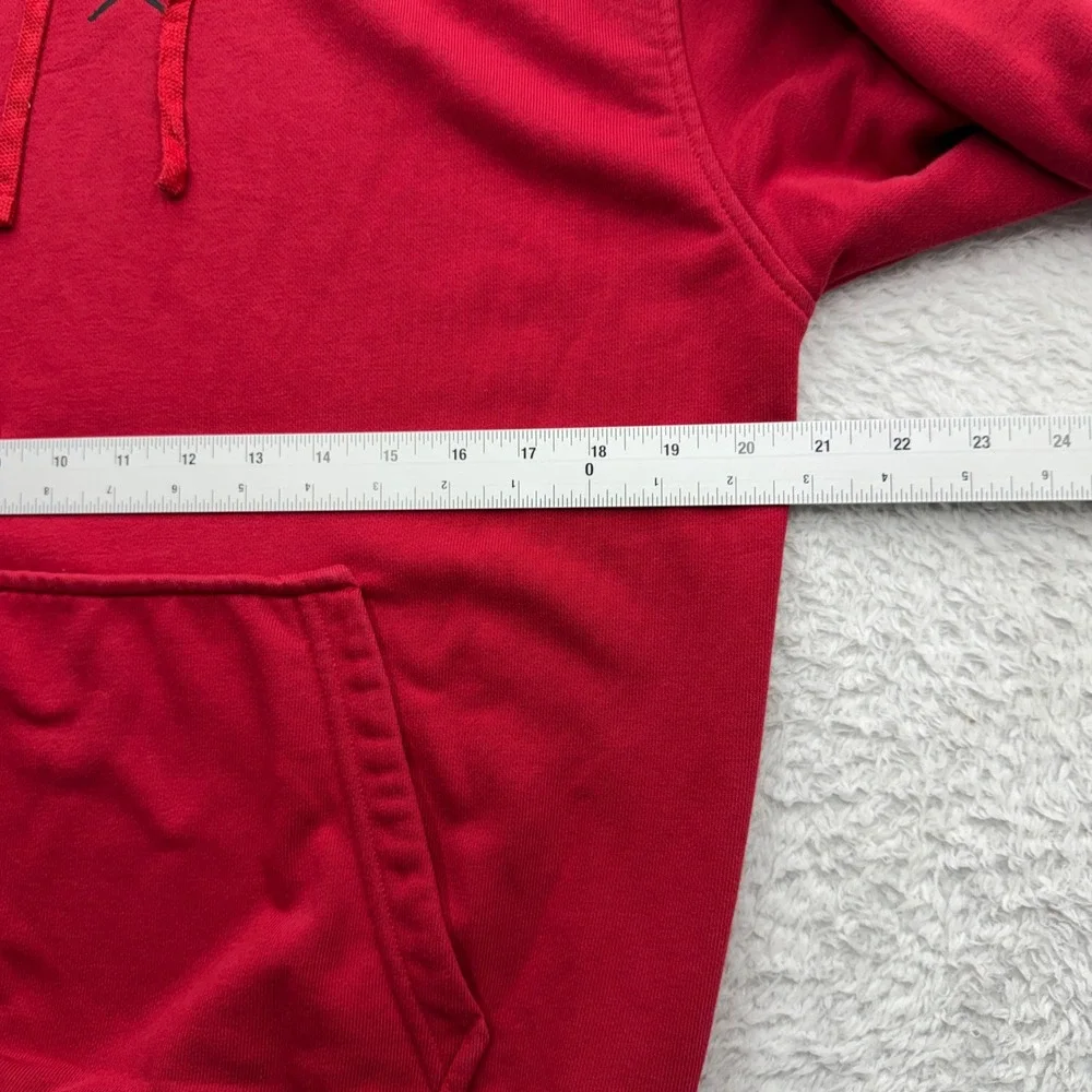 Jordan Sport Dri-FIT Mens Red Pullover Hoodie Jumpman Logo Sweatshirt Small